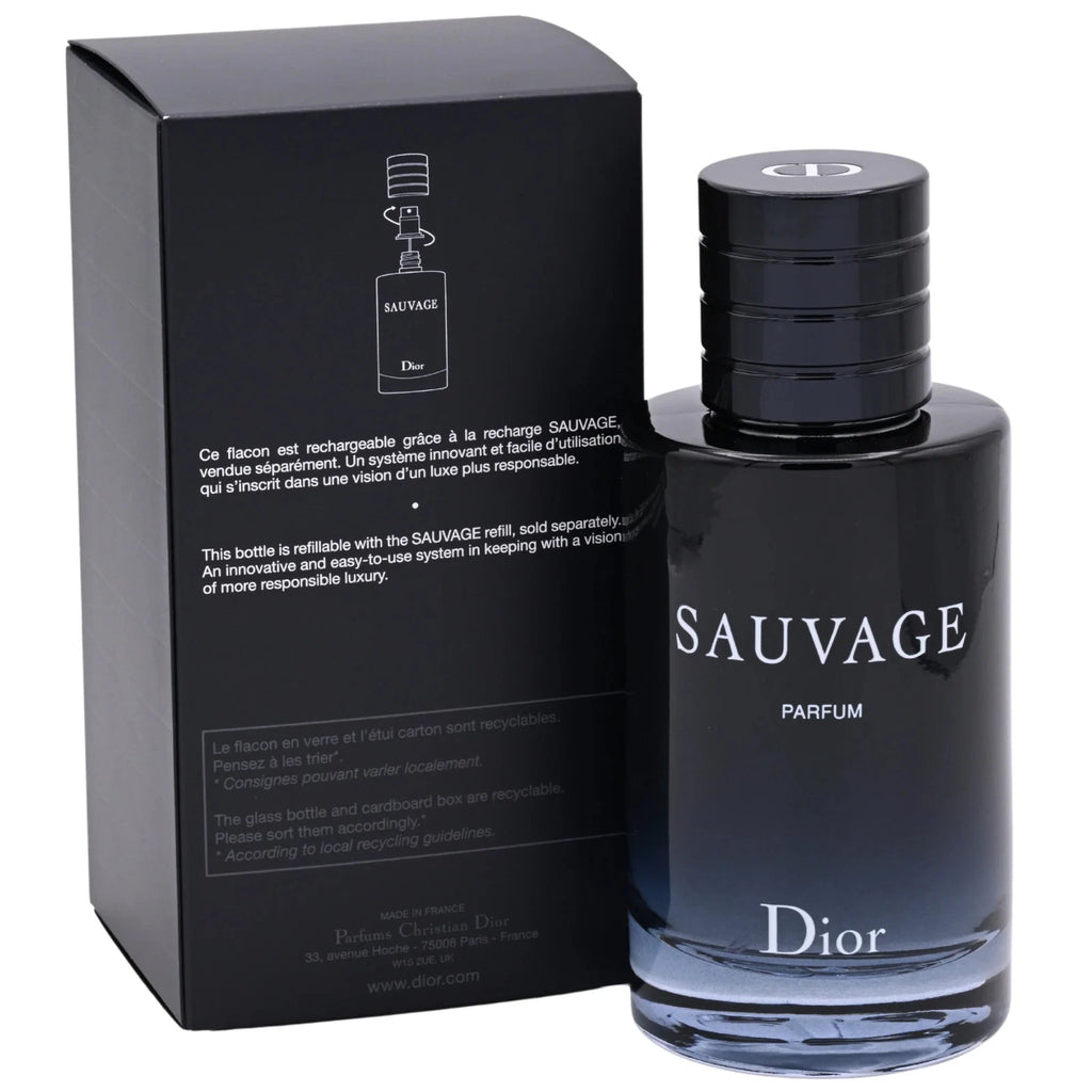 Christian Dior Sauvage Parfum for Men 3.4 oz / 100ml New in Box