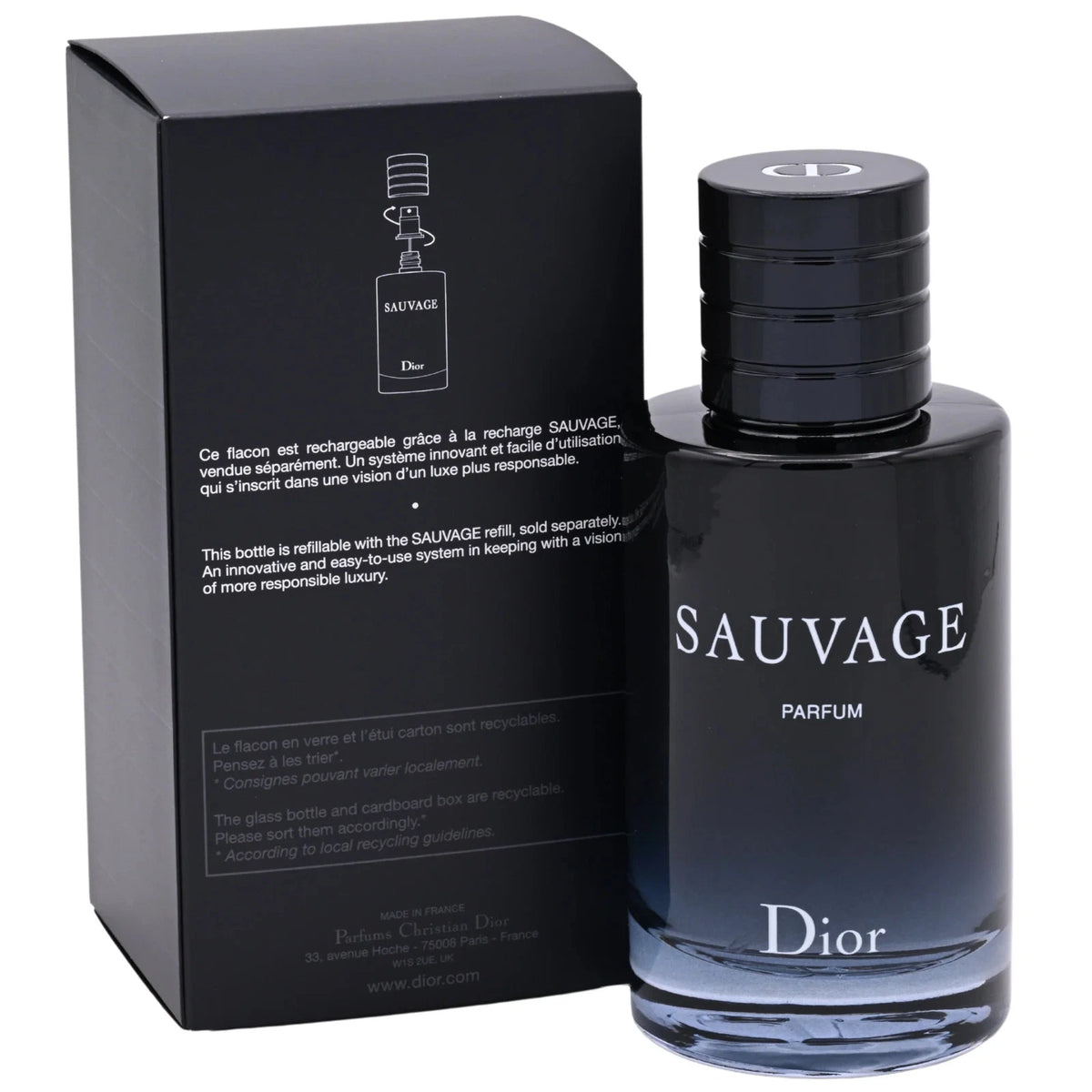 Christian Dior Sauvage Parfum for Men 3.4 oz / 100ml New in Box