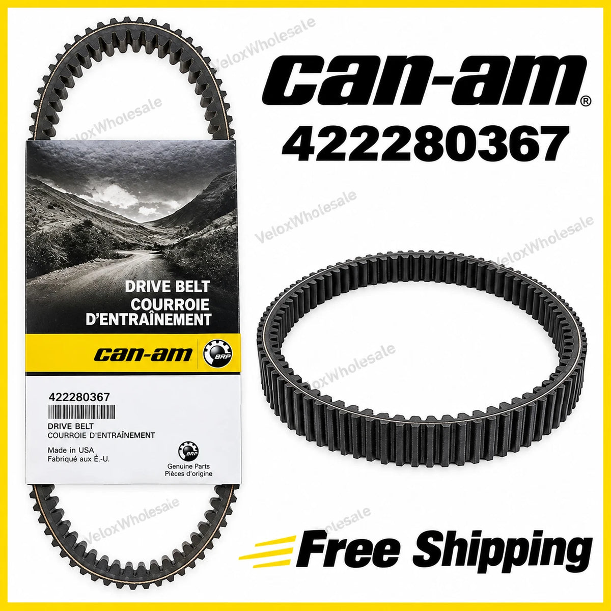 Can-Am 422280367 Clutch Drive Belt 2013-2020 Maverick Commander Max 1000R DPS
