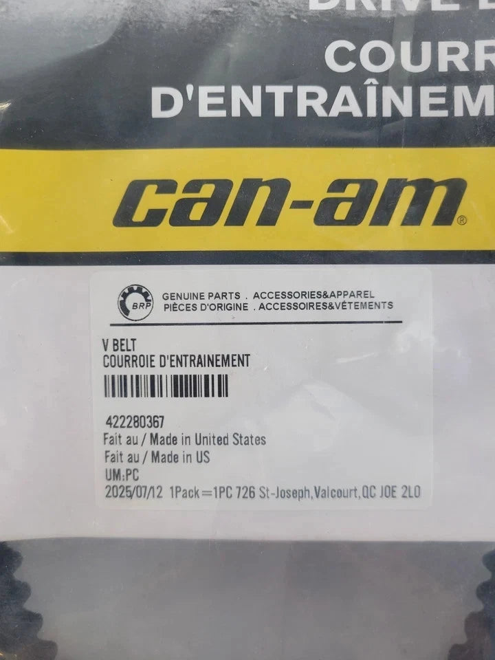 Can-Am 422280367 Clutch Drive Belt 2013-2020 Maverick Commander Max 1000R DPS