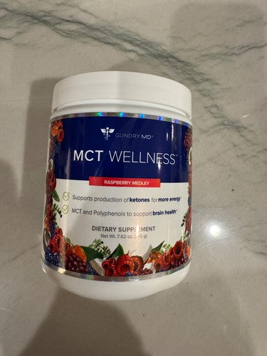 Gundry MD MCT Wellness Powder Raspberry Medley Flavor production of ketones-Free